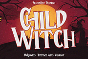 Child Witch - Halloween Typeface, a Font by Arendxstudio (Thumbnail 1 of 9)