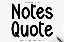 Notes Quote