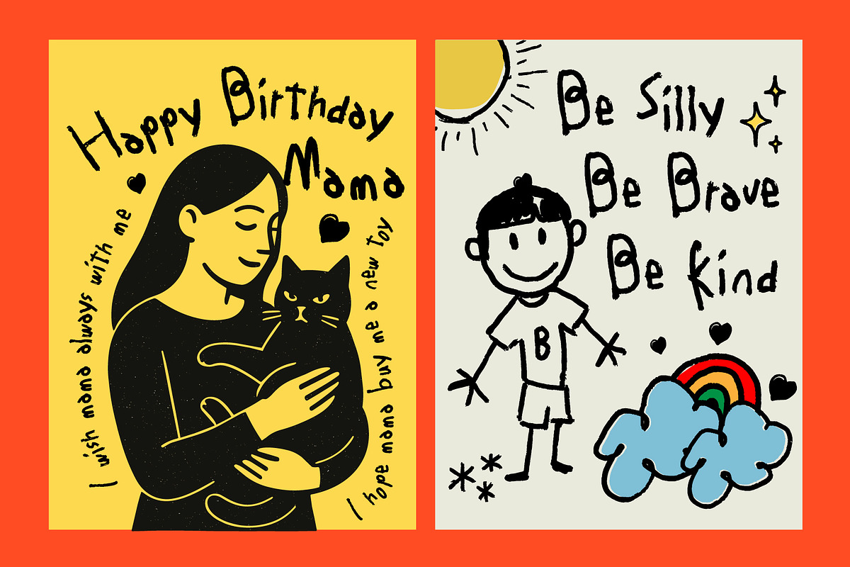 Bicena - Kid's Handwriting, a Handwritten Font by Adam Fathony (Photo 15 of 16)