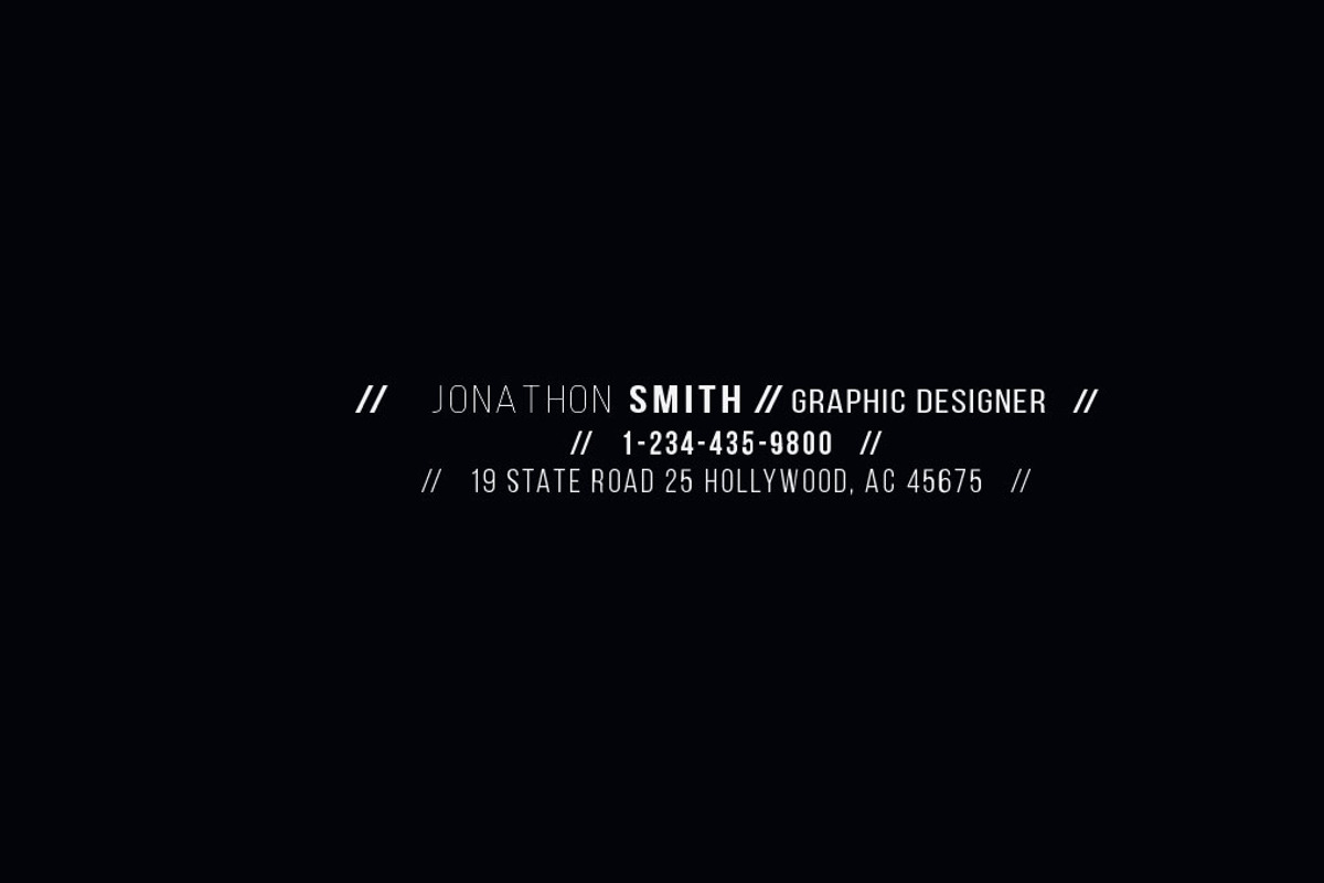 Hash(//) Business Card, a Business Card Template by DesignGhar (Photo 6 of 7)