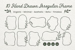 10 Hand Drawn Irregular Frame