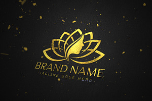Lotus logo. Beauty logo, a Branding & Logo Template by Master Design