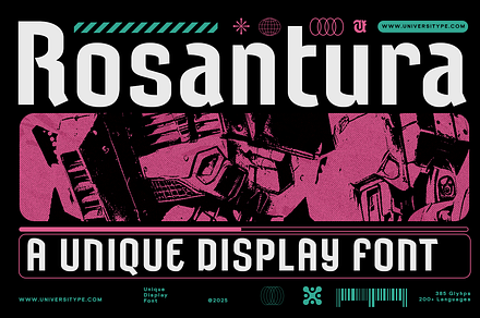 UT Rosantura : A Unique Display Font