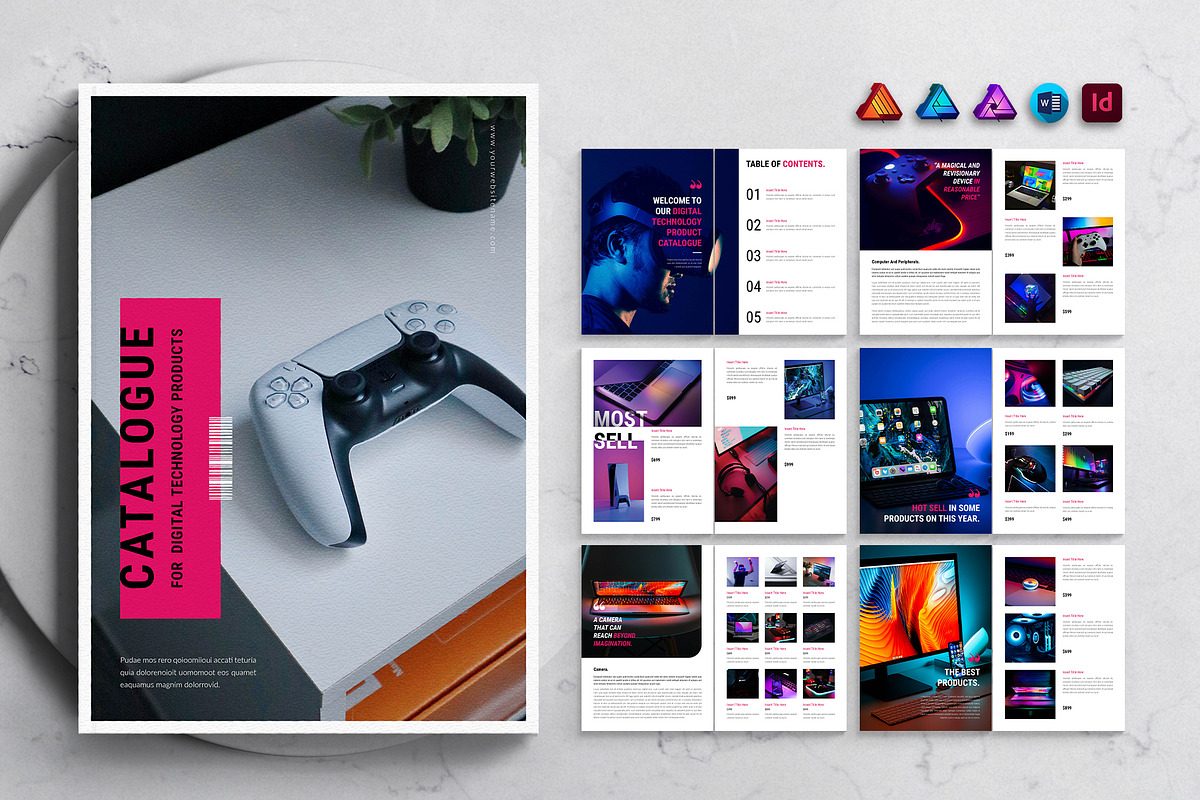 Gadget Product Catalog Template, a Brochure Template by DesignCrest (Photo 1 of 12)