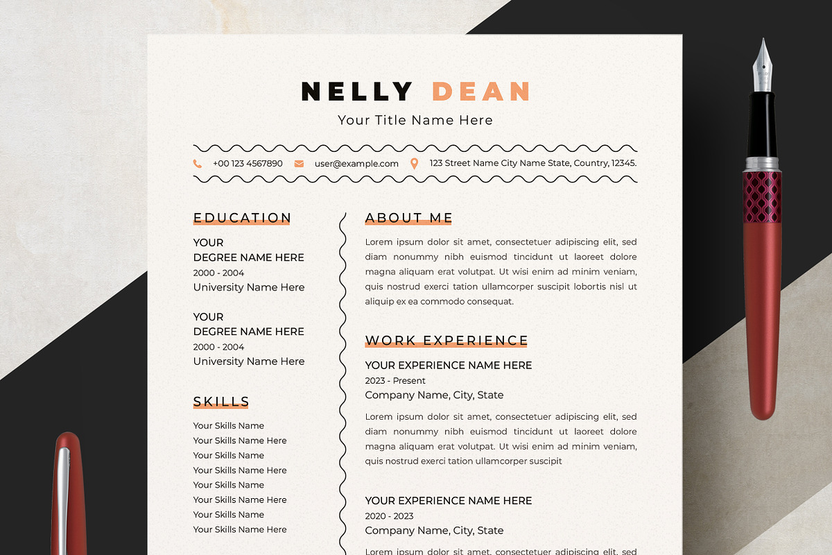 Polished Resume Template for Leaders, a Resume Template by ResumeInventor (Photo 1 of 6)