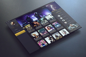 iPad Music App Ui, an App Template by ALEX BENDER UI STORE