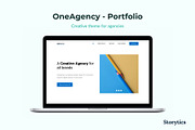 OneAgency - Portfolio, a HTML Template by Storytics (Thumbnail 1 of 7)
