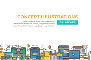 Modern Line Illustrations Collection, a Finance Illustration by Illustrato (Thumbnail 4 of 11)
