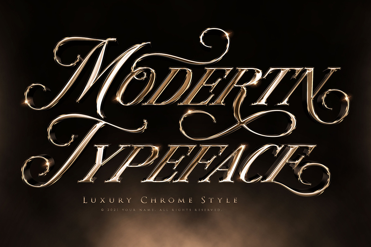 Chrome Text Effects Bundle 02, a Layer Style Add-On by Hyperpix Productions (Photo 21 of 48)