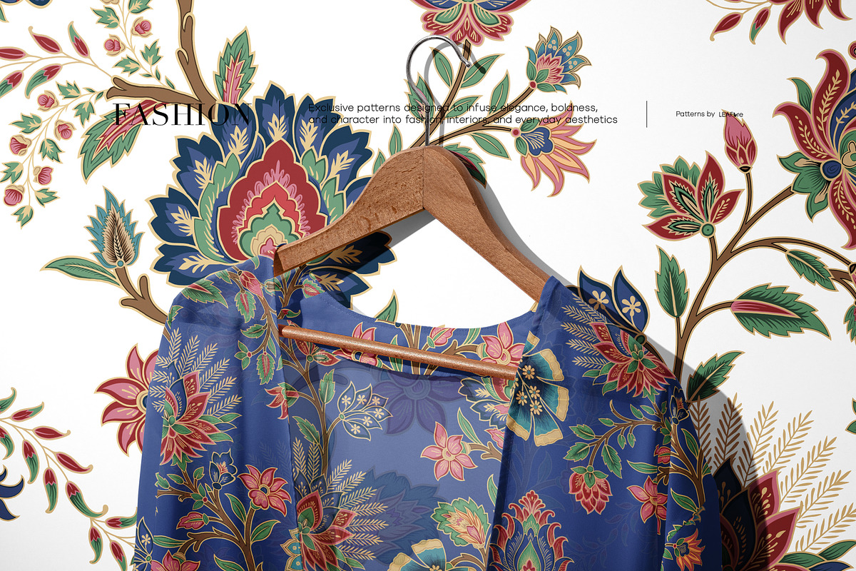Jacobean Bloom Prints & Motifs, a Pattern Graphic by LEAFure (Photo 4 of 10)