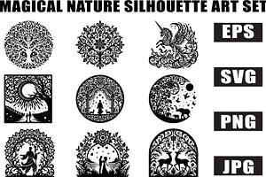 Enchanted Wildlife Vector Bundle, a Graphic by Creativeshirt