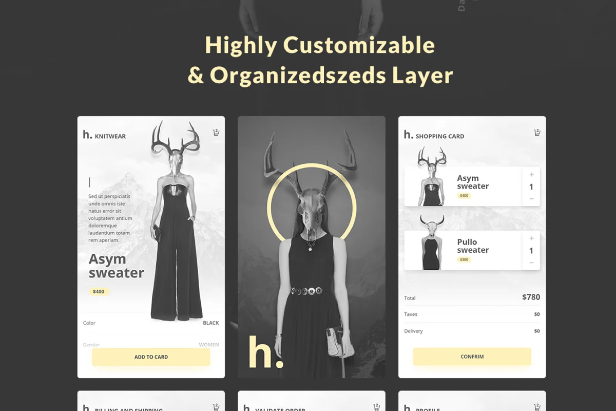 Hobi - Fashion App Design UI Kit, an App Template by Capi Product (Photo 3 of 5)