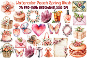 Watercolor Peach Spring Blush, an Illustration by Sublimation Artist (Thumbnail 1 of 6)