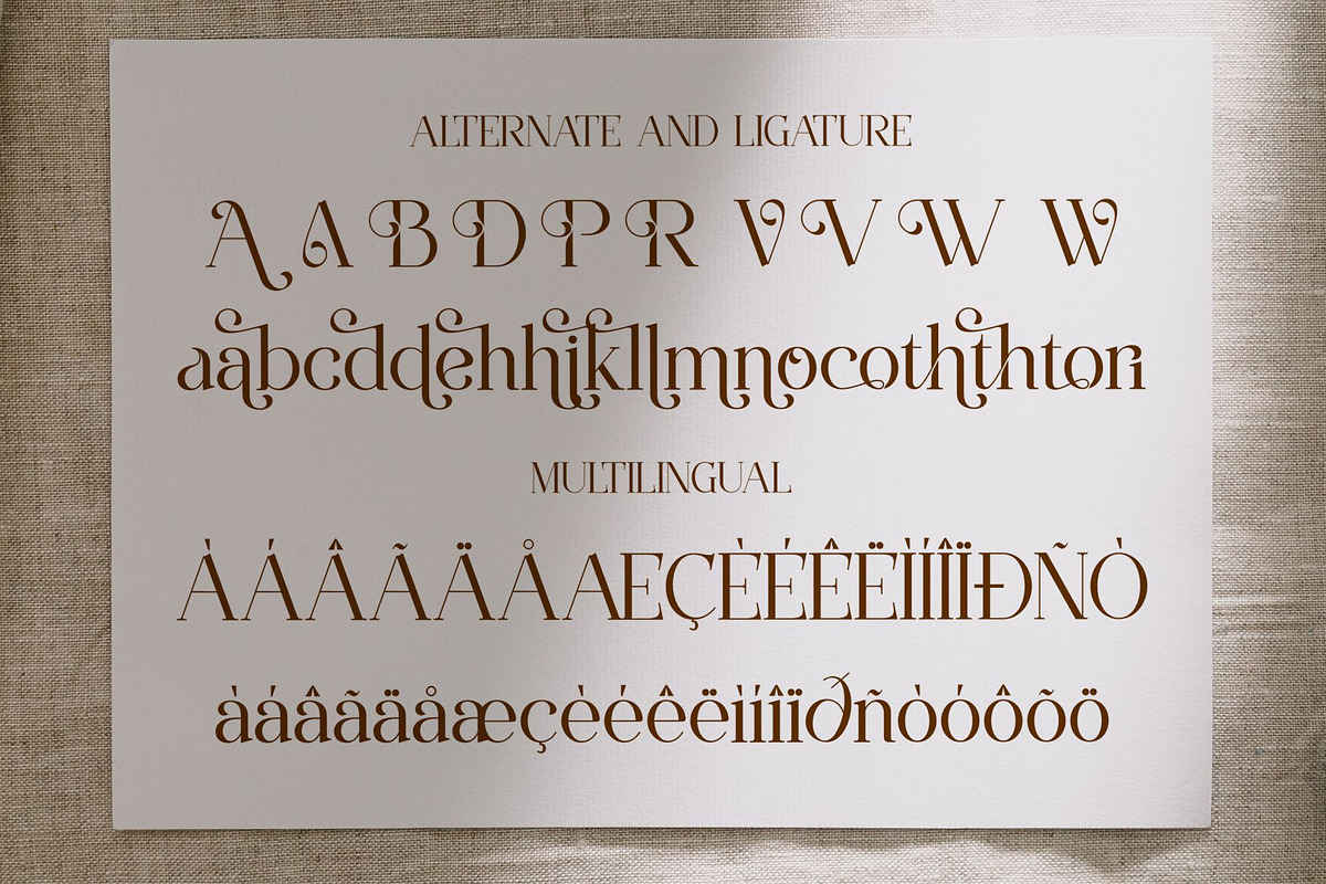 Victoshe || Ligature Serif Font, a Serif Font by Idea Studio (Photo 10 of 10)