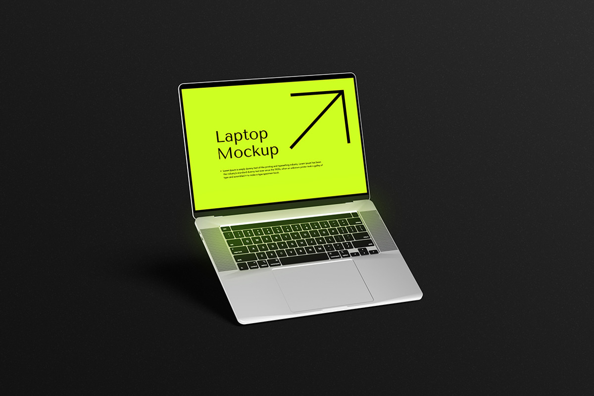 Laptop Mockup, a Wearable Device Mockup by Pikachudesign (Photo 4 of 5)