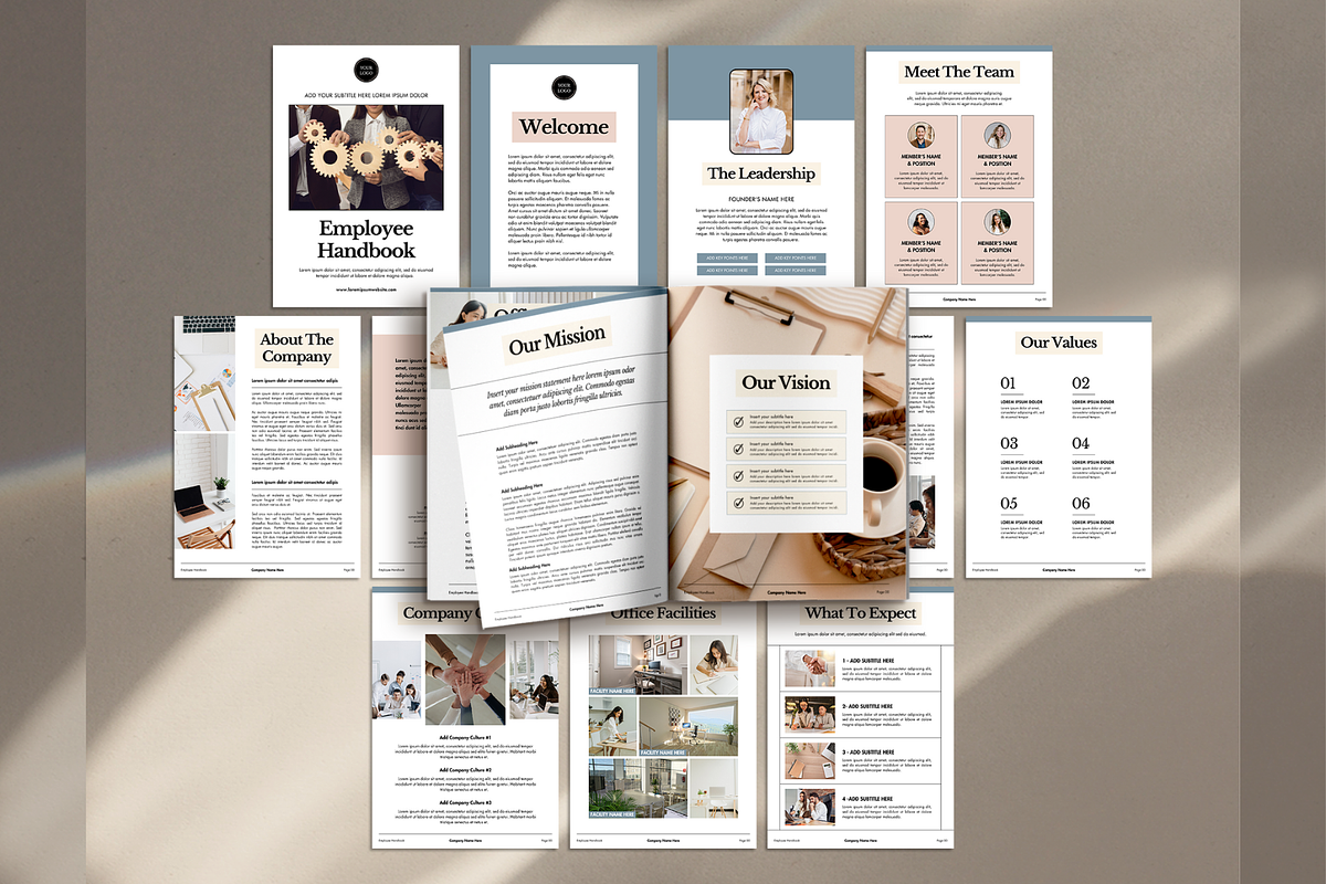 Employee Handbook Template, a Magazine Template by Creatif Foundry (Photo 4 of 8)