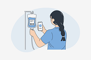Smart Hospital Illustration, an Object Graphic by Jump Studio (Thumbnail 7 of 12)