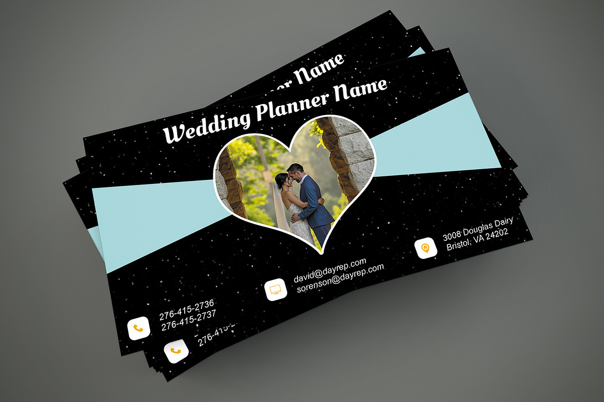 Wedding Planner Business Card Card preview 4