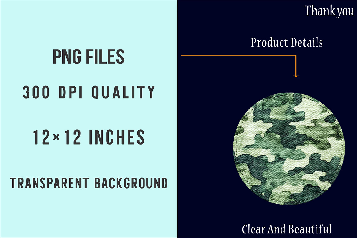 Camo Patches Sublimation PNG Bundle, an Illustration by SinaCreation (Photo 6 of 7)
