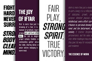 Bondia - Condensed Family, a Sans Serif Font by Arterfak Project (Thumbnail 8 of 15)