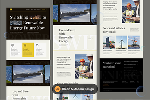 Clean Energy Landing Page