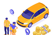 Car Sale Sharing Rent, a Finance Illustration by TAlex (Thumbnail 4 of 6)