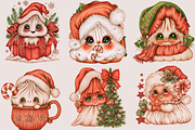 Cute Christmas Dumpling Clipart, a Seasonal Illustration by SVGArt (Thumbnail 3 of 5)