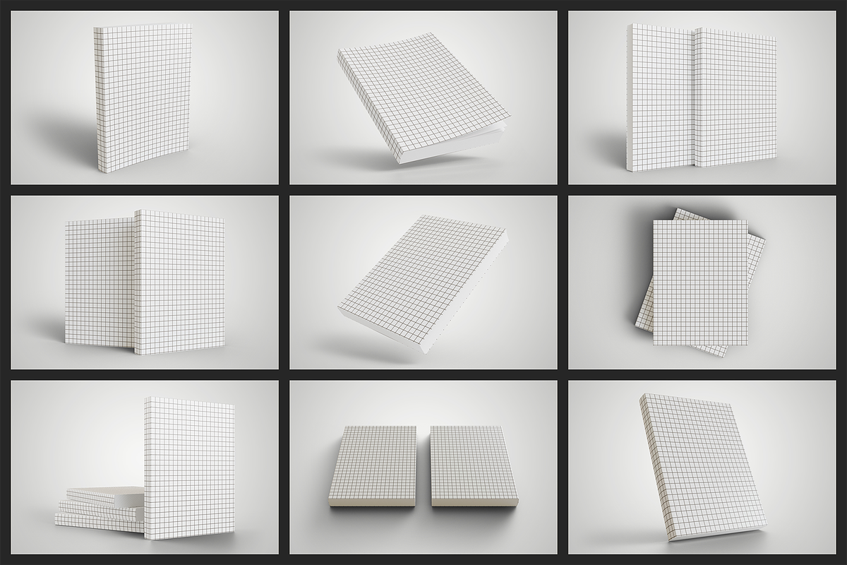 Softcover Book Mockup - 9 PSD Files, a Books & Magazine Mockup by Muhazdinata (Photo 11 of 11)