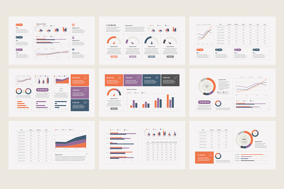 KPI Dashboard Kit PowerPoint, a Presentation Template by HiSlide.io (Photo 2 of 4)