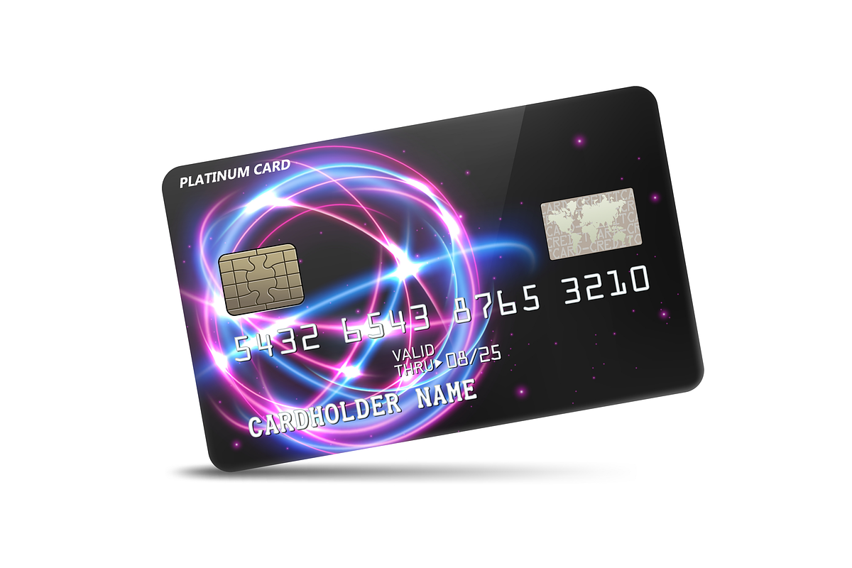 Glossy Platinum Credit card, an Object Illustration by Rendix Alextian (Photo 2 of 3)