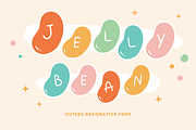 Jelly Bean | Cute Display Font, a Font by BAMBIN (Thumbnail 1 of 8)
