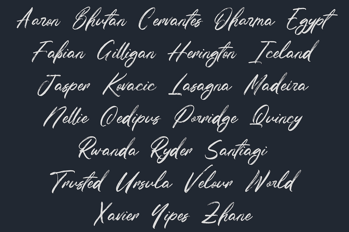 Disabled - Textured Handwritten Font, a Handwritten Font by Arendxstudio (Photo 9 of 9)
