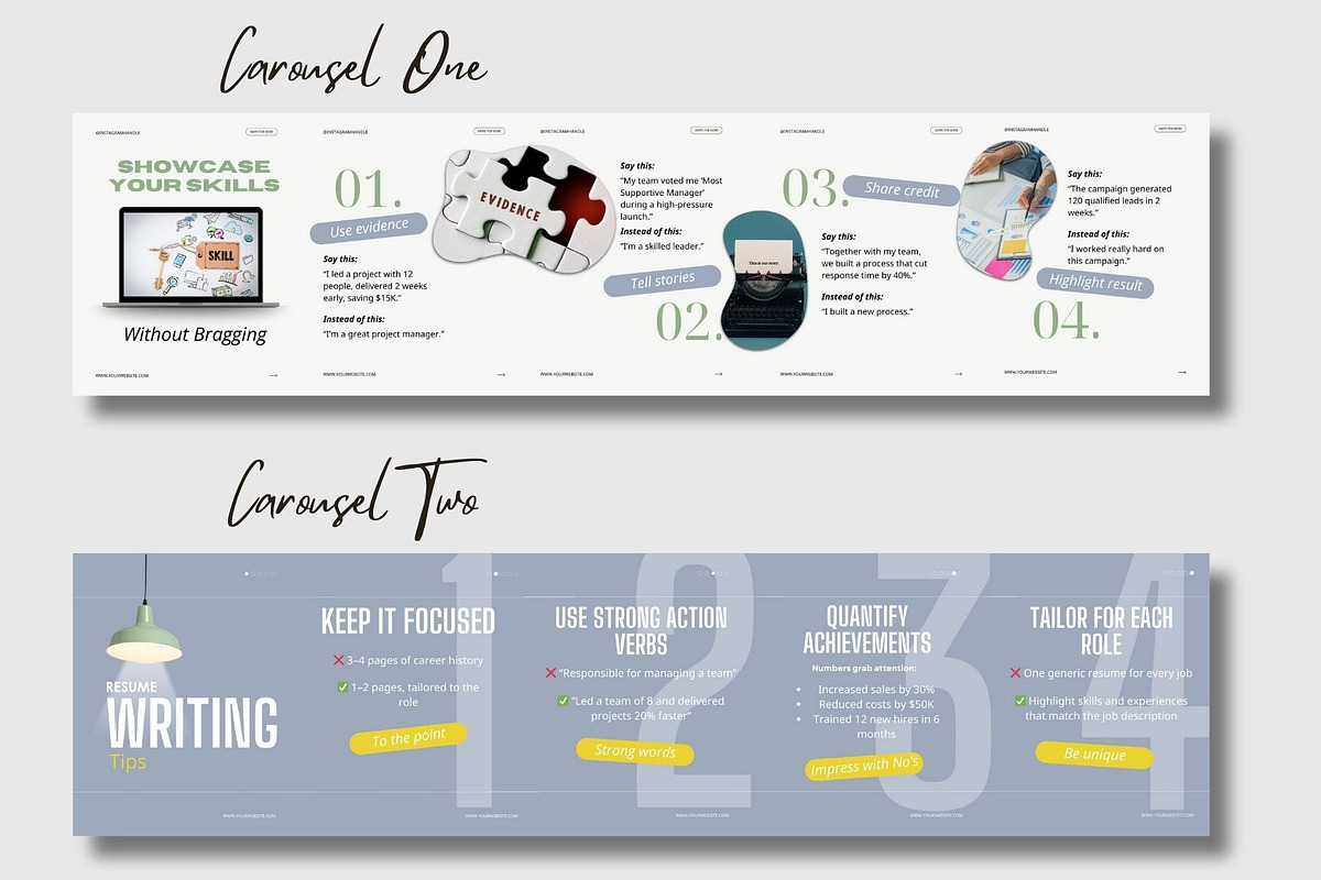 Linkedin Instagram Carousel Template preview 4