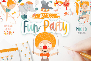 Circus. Fun party.