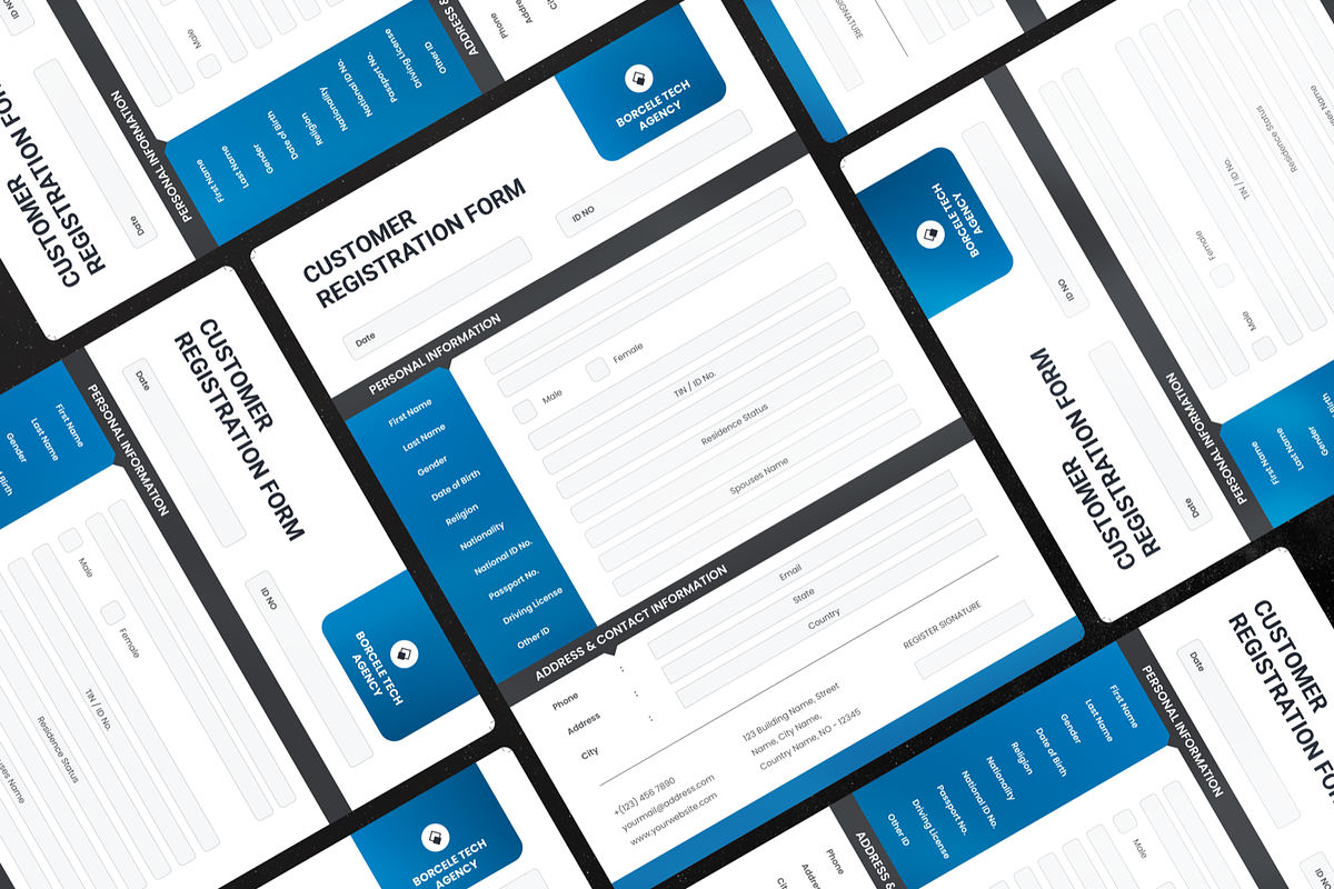 Minimalist Registration Form, a Print Template by Annora Studio (Photo 3 of 4)