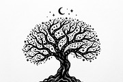 Elegant dream tree silhouette design, a Healthcare Illustration by Amazin_art (Thumbnail 38 of 49)