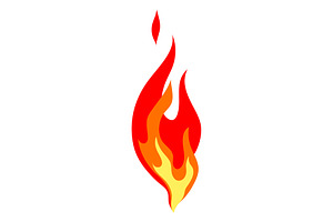 Illustration of stylized fire.
