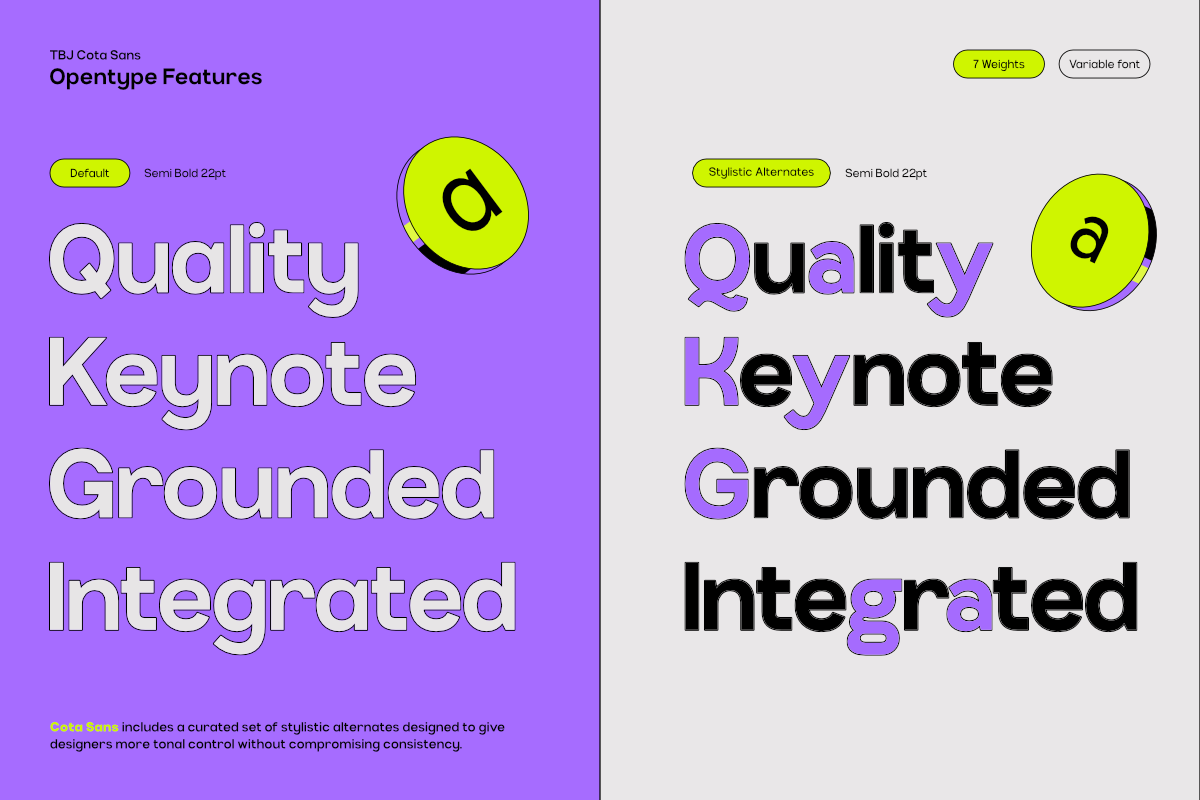 TBJ Cota Sans Grotesk Modern Sans, a Sans Serif Font by Taboja Studio (Photo 12 of 15)