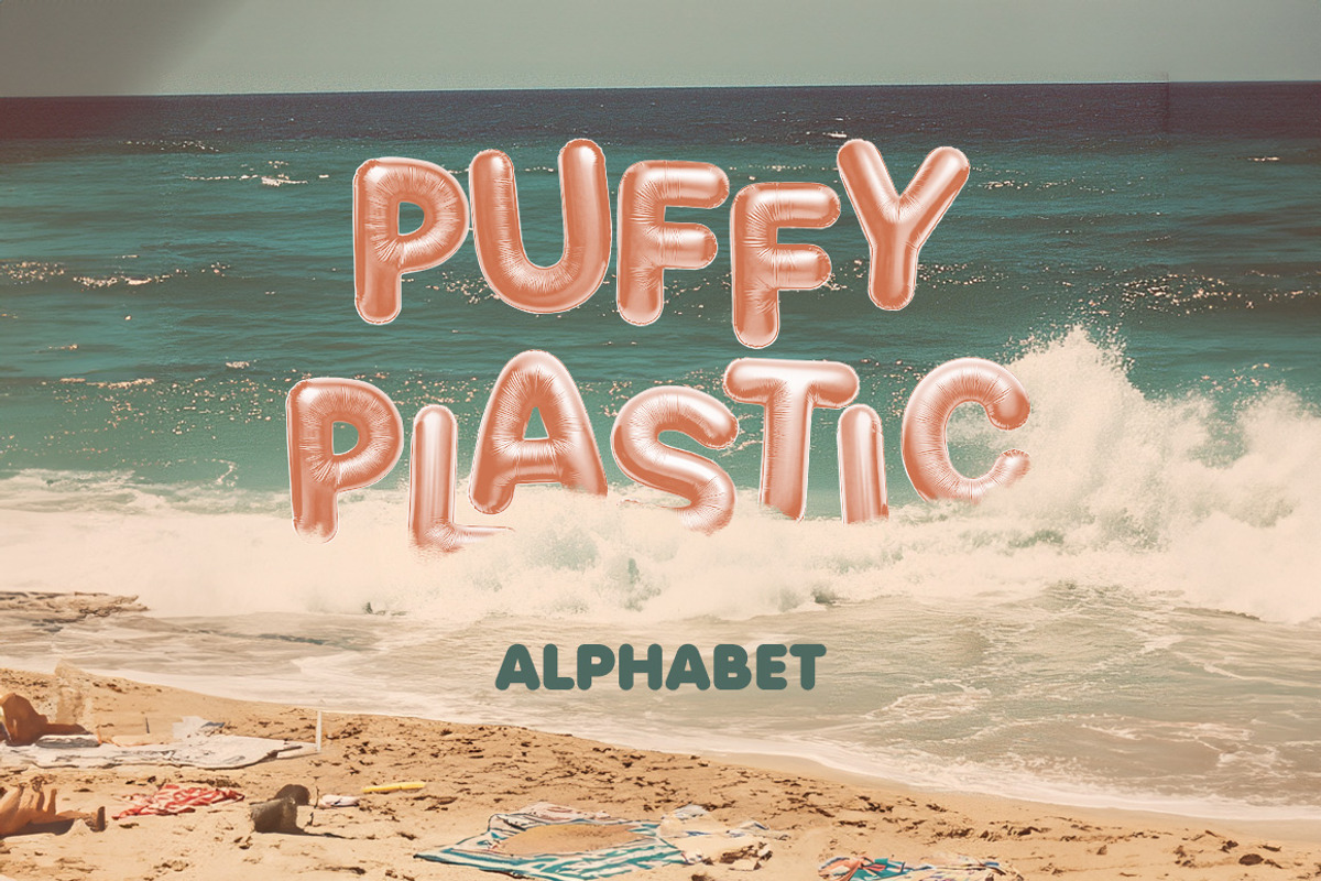Puffy Plastic alphabet font, a Font by Sonnyfive (Photo 3 of 7)