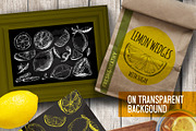 Lemon. Hand drawn ink illustrations, a Food Illustration by Alena Kaz (Thumbnail 3 of 4)