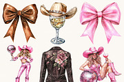Watercolor Cowgirl PNG Clipart, a Person Illustration by SparkyDesignsUS (Thumbnail 4 of 8)