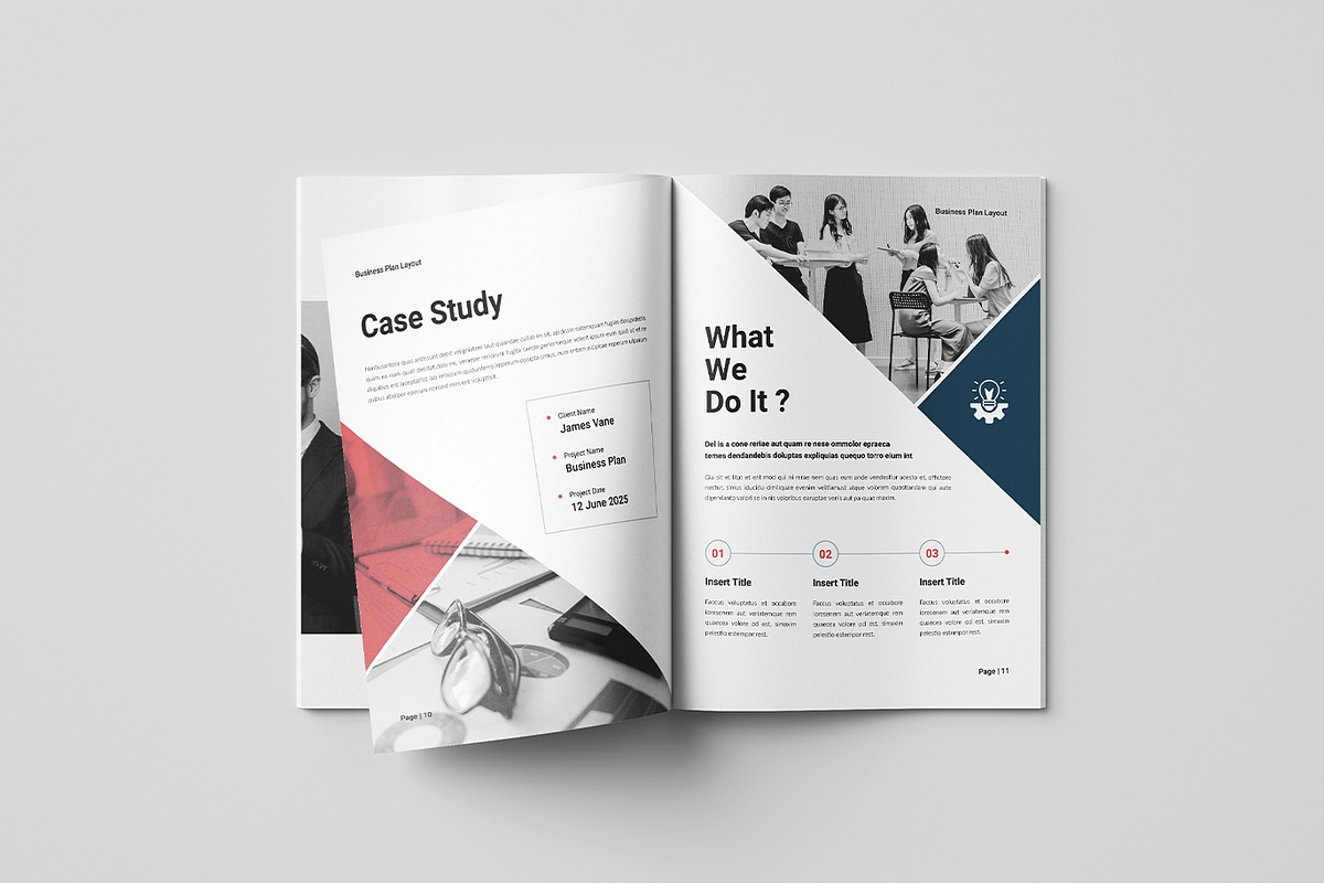 Business Plan Template | Brochure, a Brochure Template by Spark_Creative (Photo 6 of 12)