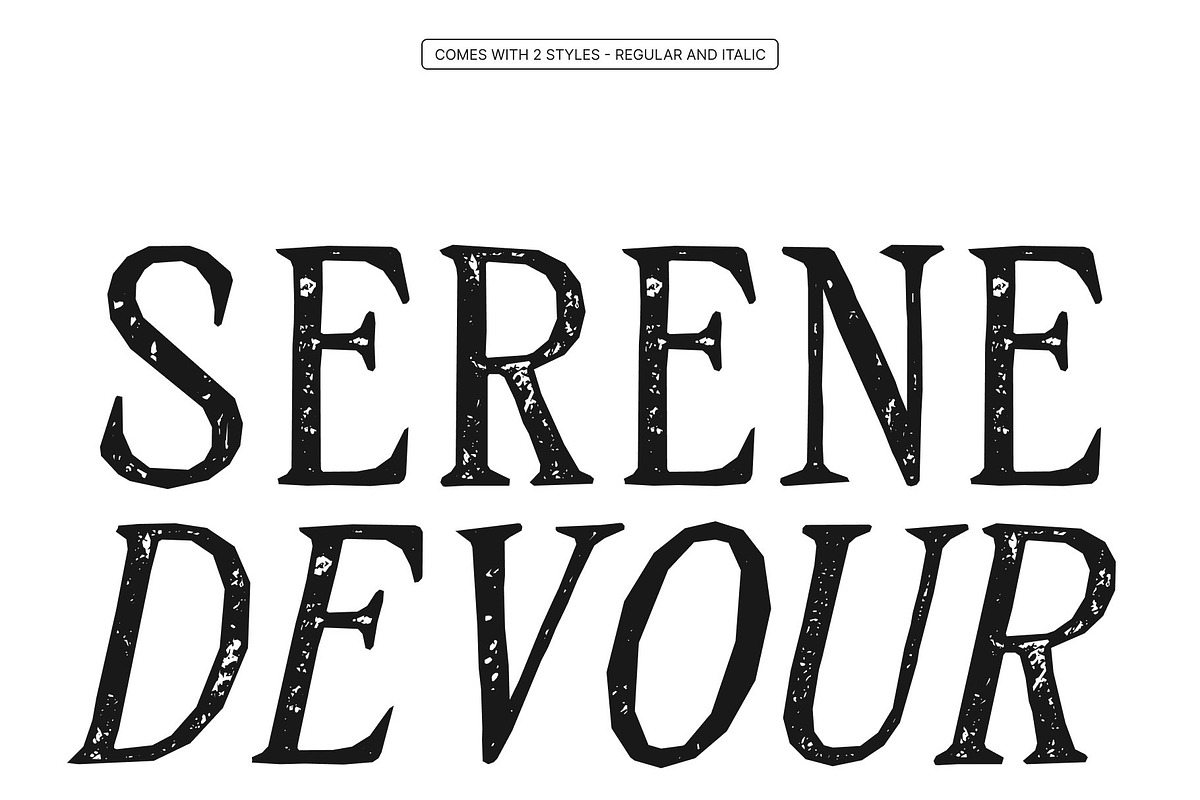 CS Gleda Mono Stamp, a Serif Font by Craft Supply Co. (Photo 2 of 8)