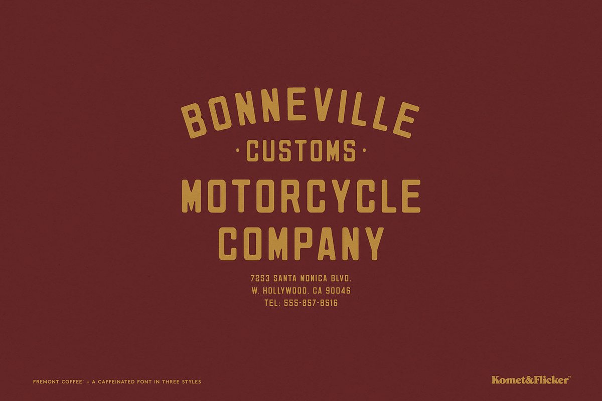 Fremont Coffee - A Caffeinated Font, a Sans Serif Font by Komet & Flicker (Photo 3 of 14)
