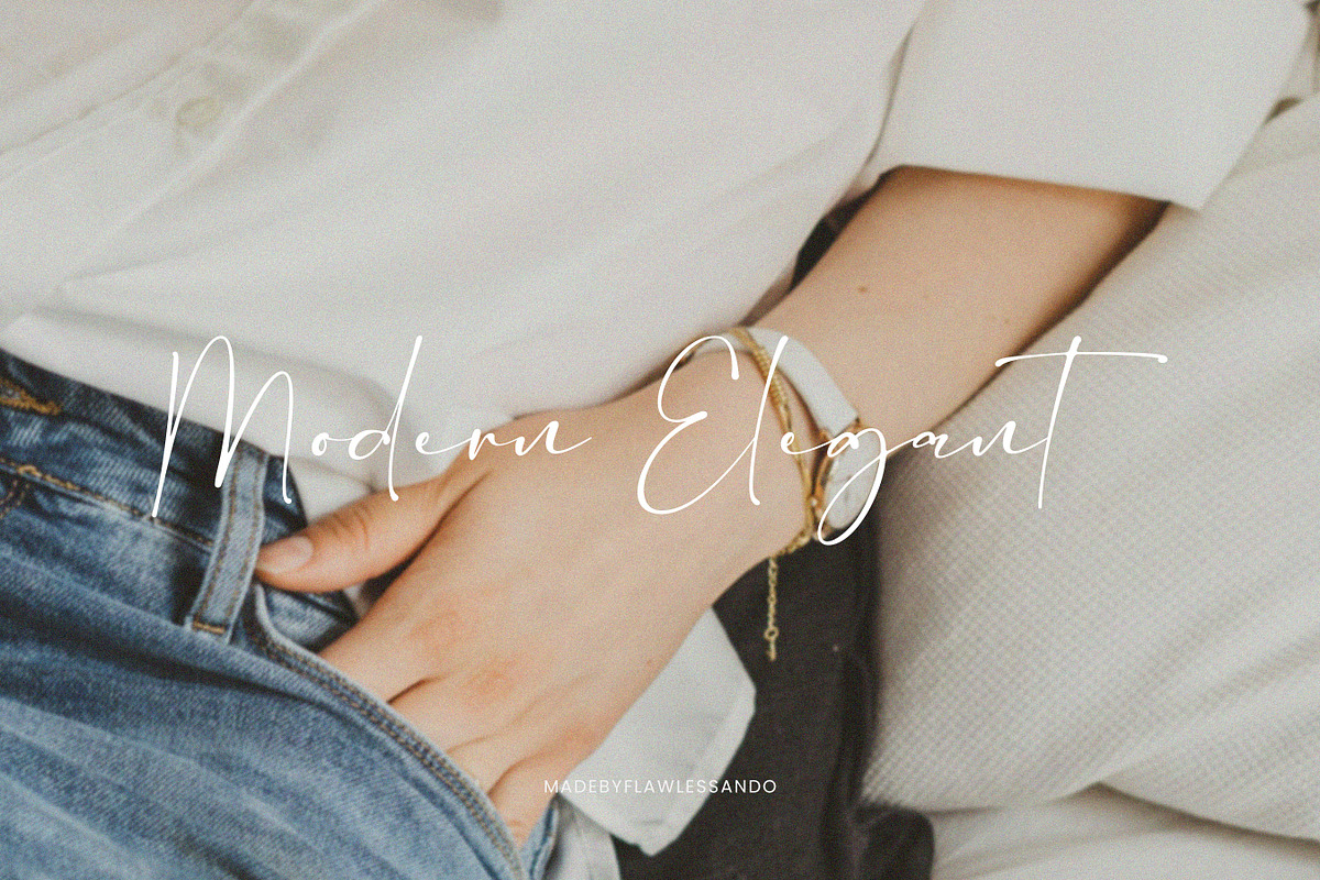 Bretya - Signature Script Font, a Script Font by Flawless And Co (Photo 5 of 10)