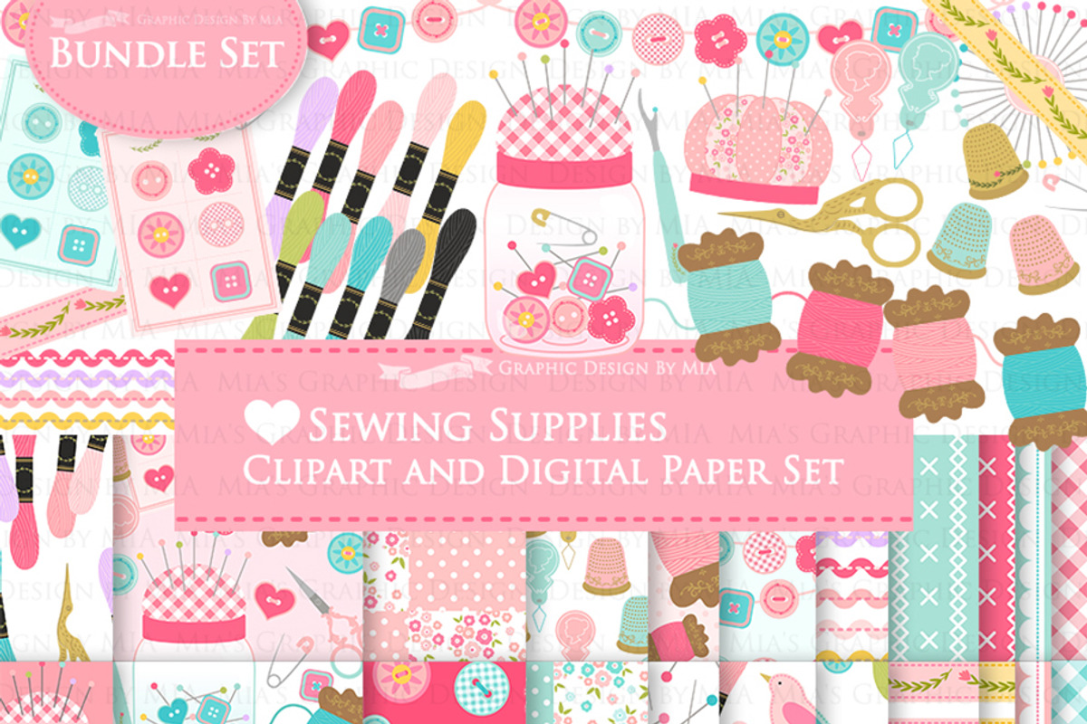 Sewing, Love Sewing Supplies, an Illustration by Mia's Graphic Design (Photo 1 of 9)