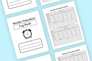 Weekly Timesheet KDP Interior Book