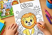 Animal Coloring Book Kids 30 Page, an Education Illustration by Mohammad Sarfaraz (Thumbnail 13 of 15)