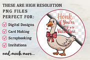 Cute Valentine Goose Design Bundle, an Illustration by RobertsArt (Thumbnail 7 of 10)
