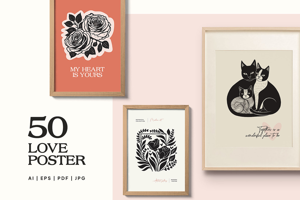 Art Poster Bundle | 10 in 1, an Object Graphic by KetteCreate (Photo 14 of 51)